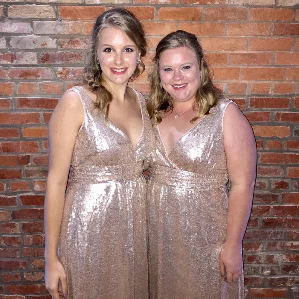 Champagne Sparkly Gown